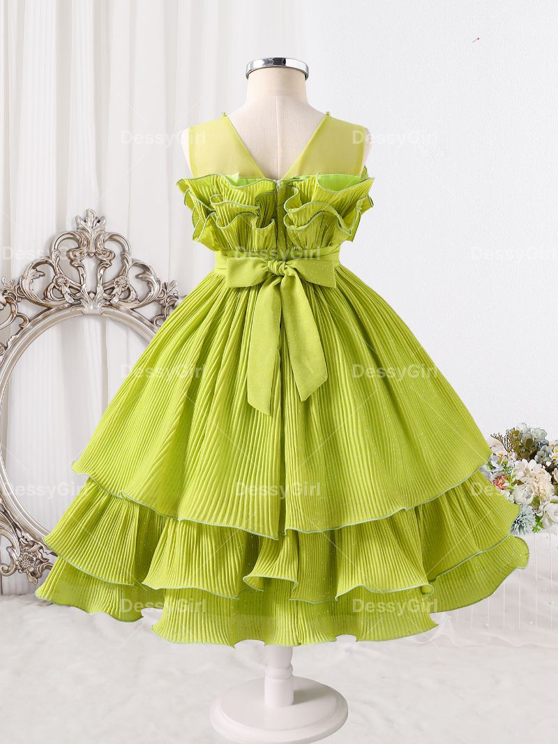 lime green ruffle dress Ruffled Tutu Dress: Shine Like a Sunny Day best vacation clothes websites