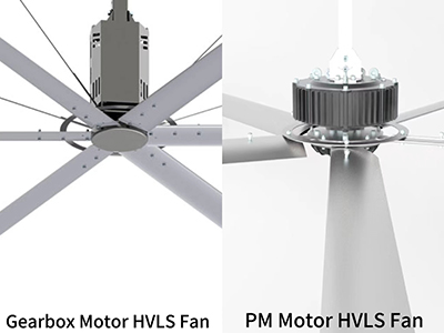 Do You Know the Differences Between Gearbox Motor HVLS Fan and PM Motor HVLS Fan?