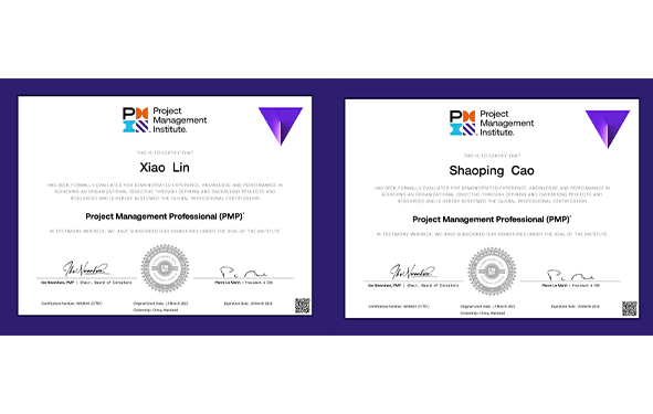 Rhyme LED Engineers Passed PMP