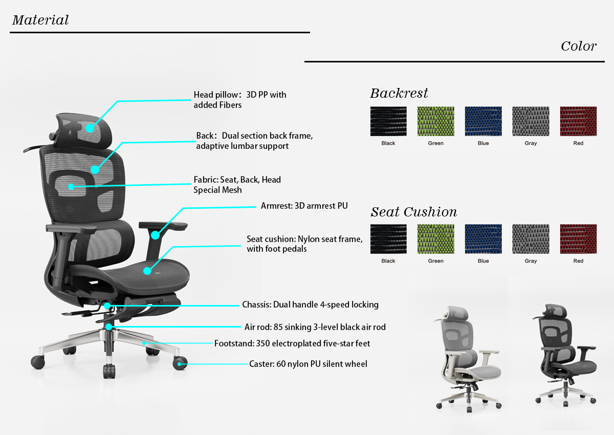 760-Ergonomic office chairs