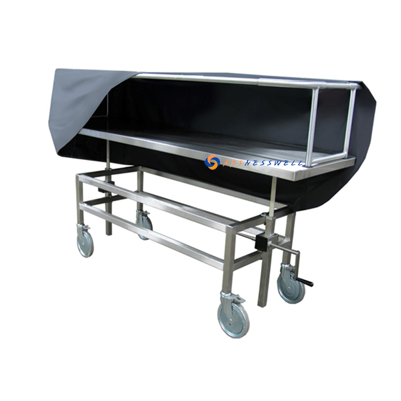 Morgue Transport Trolley Covered Cadaver Carrier