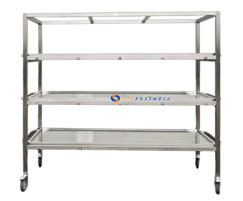 3/4/12 Tiers Corpses Storage Rack Mortuary Shelving Unit