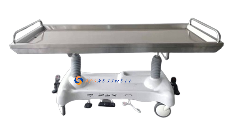 Adjustable Hydraulic Embalming Table Mortuary Trolley