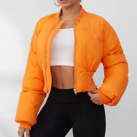 Cropped Puffer Coat