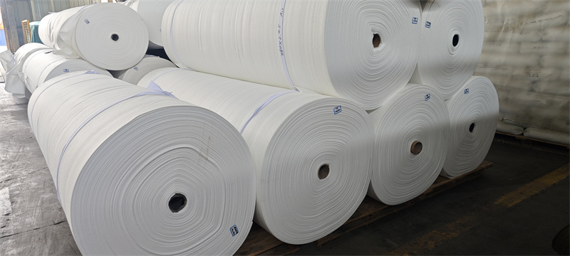 Short fiber geotextile fabric