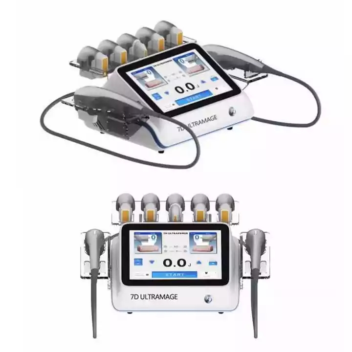 Portable 7D HIFU Face Lifting Wrinkles Removal Machine