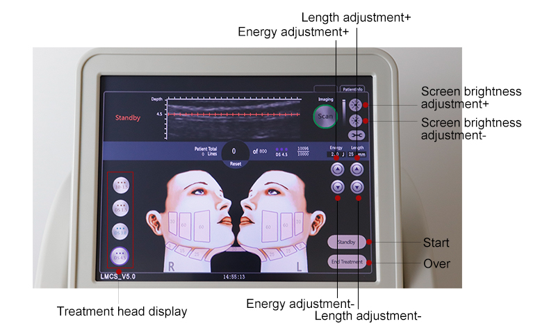 Professional Skin Tightening Face Lifting Hifu Machine