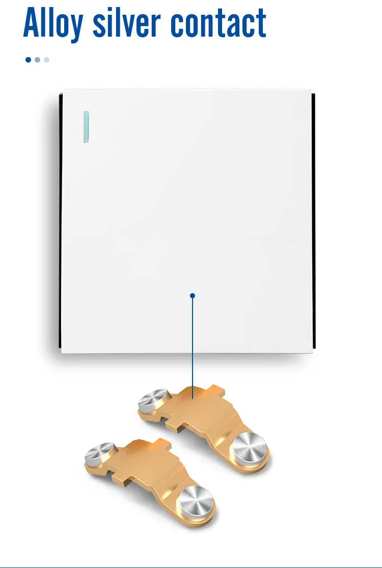 S1 large panel white 13A switched socket