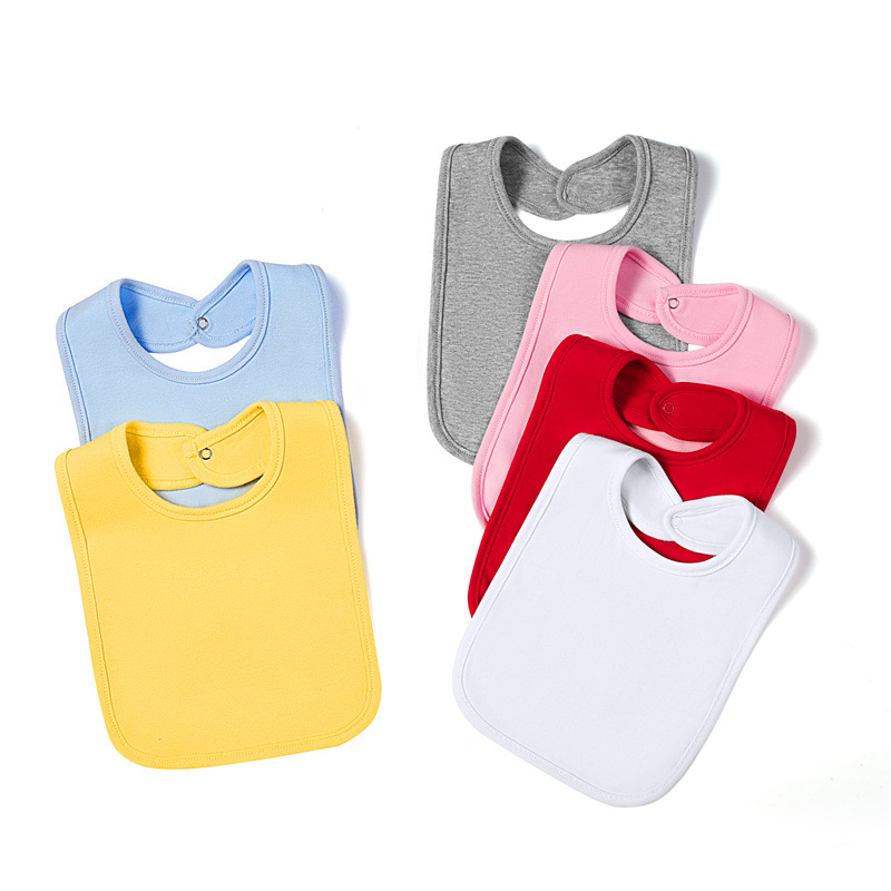 Wholesales plain organic cotton baby bibs