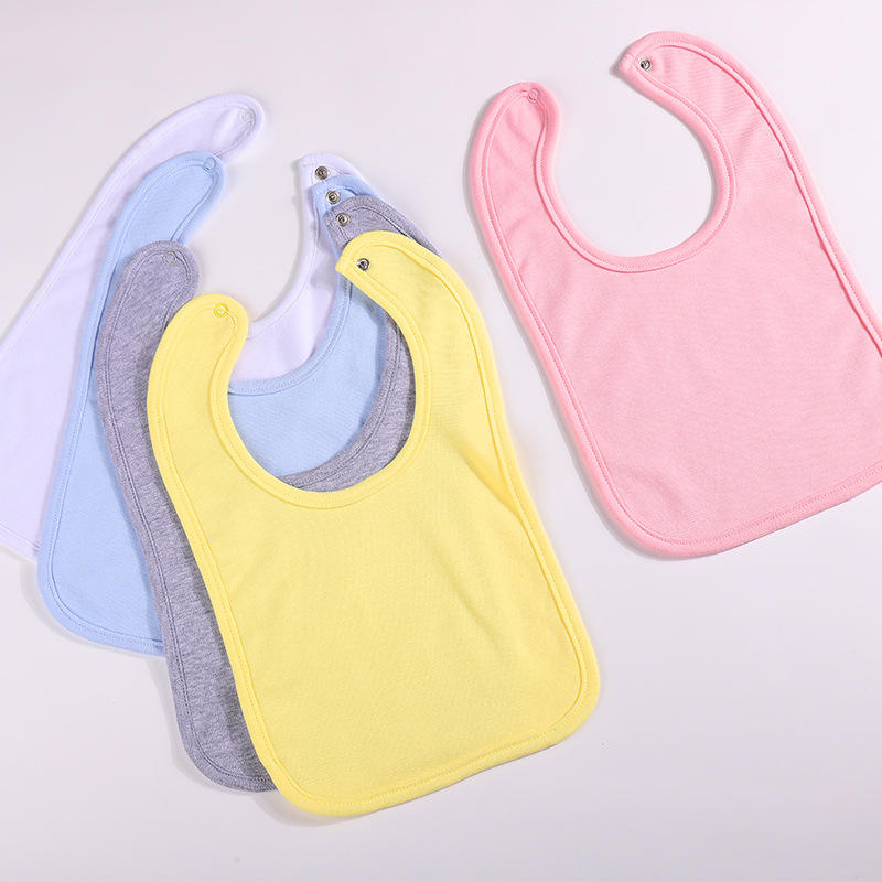 Wholesales plain organic cotton baby bibs