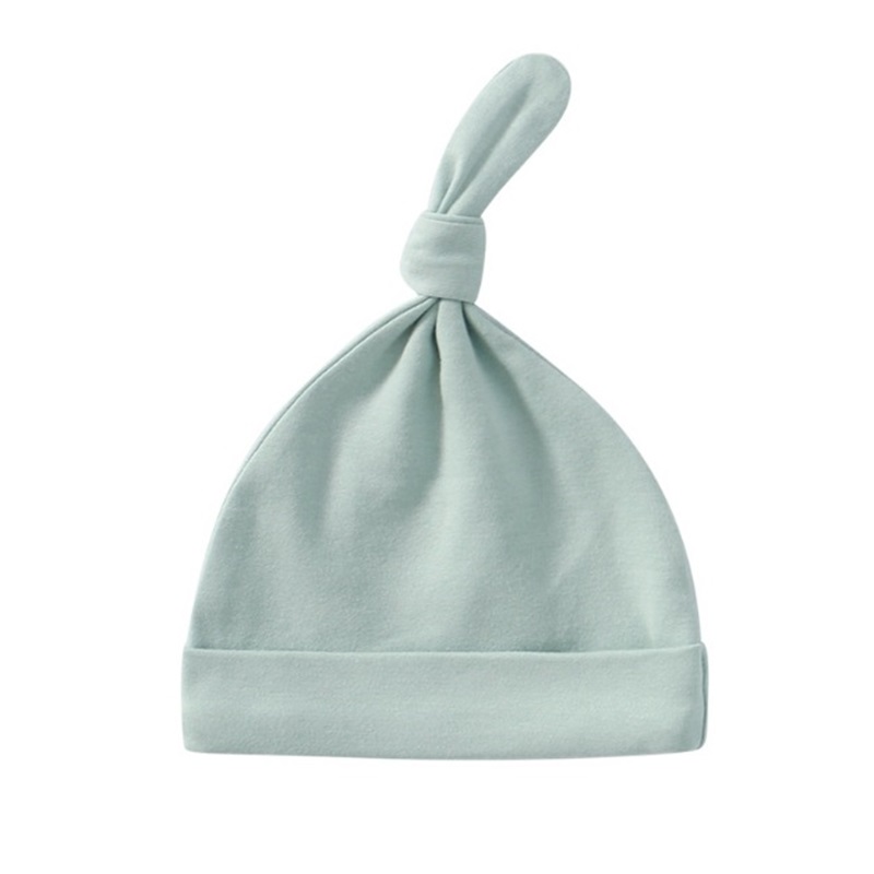 Embroidered knotted cotton baby hat single-layer newborn fetal cap