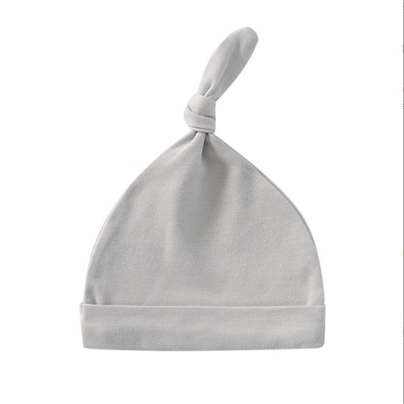 Embroidered knotted cotton baby hat single-layer newborn fetal cap