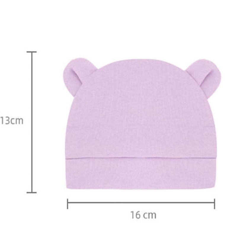 Wholesale 26 Colors Unisex Bear Ears Preemie Infant