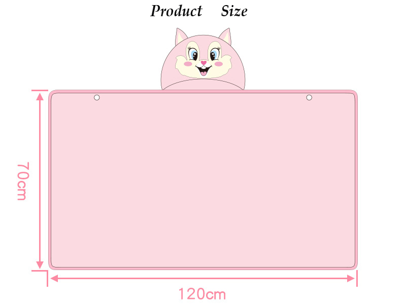 Cartoon Kids Hooded BathrobeBaby Blanket Children Towel