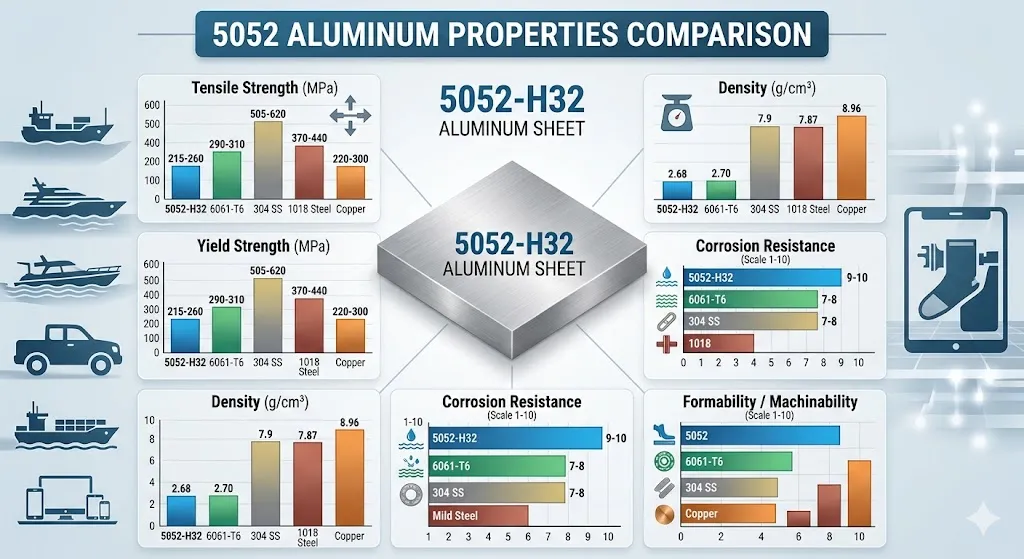 5052 Aluminum: Properties, Applications & Manufacturing Guide