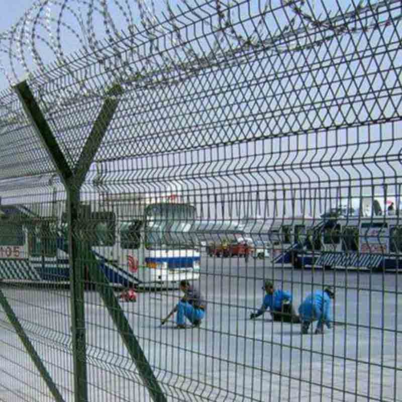 Y-Shaped Column Airport Fence