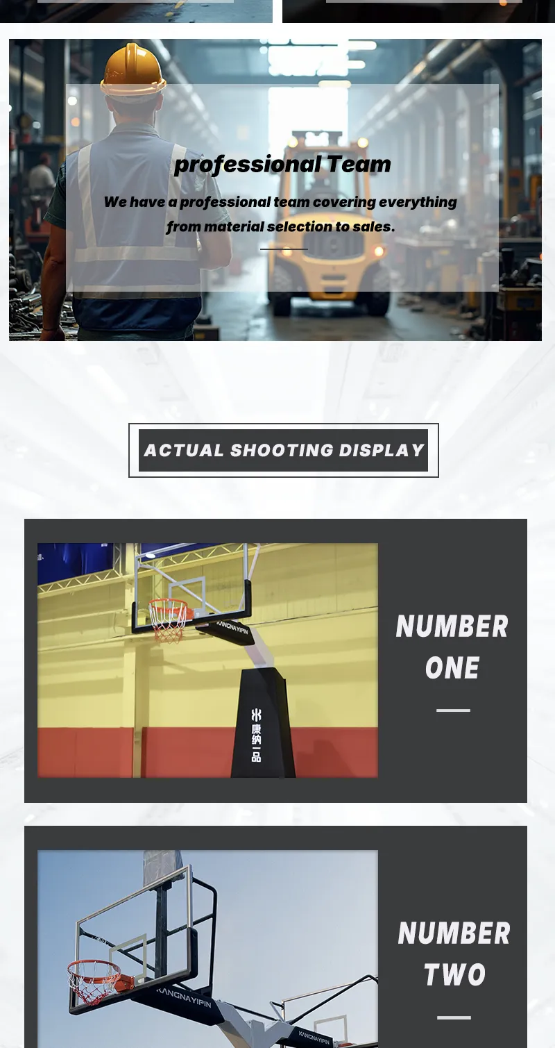 Versatile Basketball Stand and Underground Hoop for Competitive Play