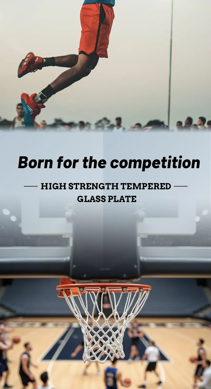 High-Performance Indoor and Outdoor Basketball Stand with Buried Basketball Hoop