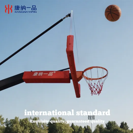 Outdoor & Indoor Basketball Stand with Secure Buried Basketball Hoop