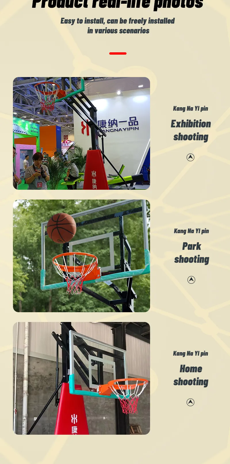 Adjustable Height Kids Basketball Hoop Basketball Stand for Indoor and Outdoor Fun