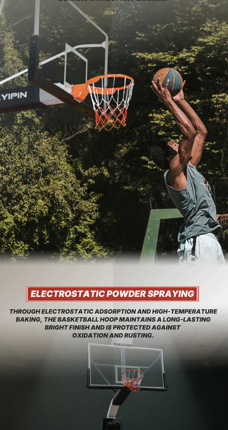 Versatile Basketball Stand and Underground Hoop for Competitive Play