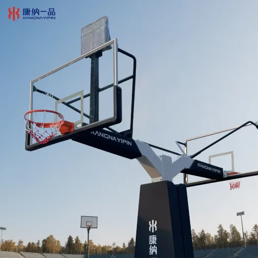 Versatile Basketball Stand and Underground Hoop for Competitive Play