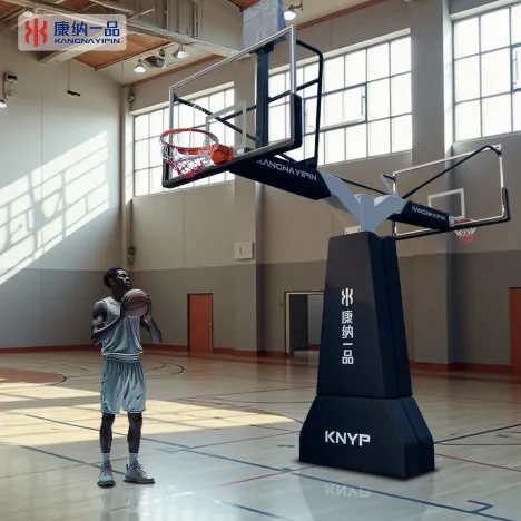 Versatile Basketball Stand and Underground Hoop for Competitive Play
