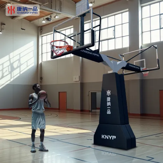 Versatile Basketball Stand and Underground Hoop for Competitive Play