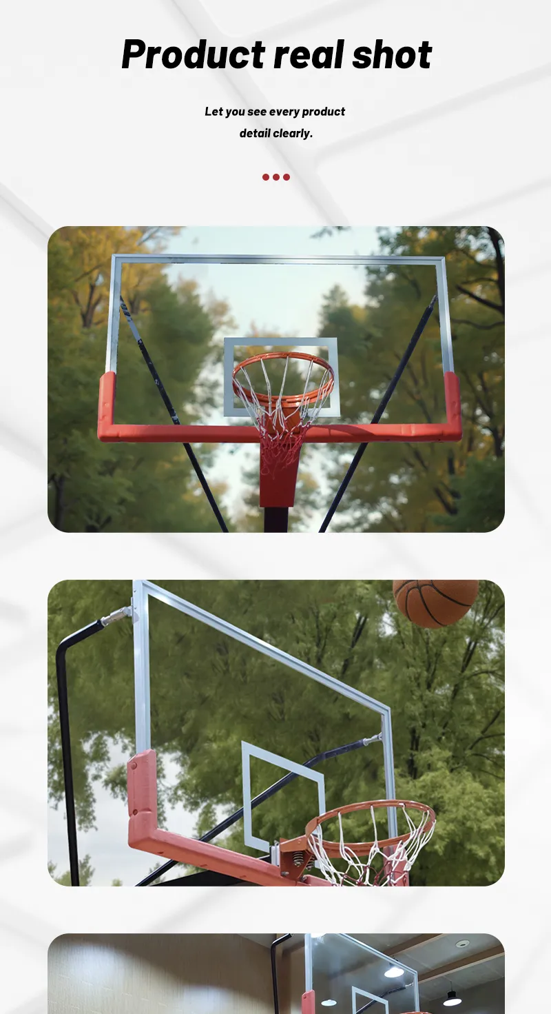 High-Performance Indoor and Outdoor Basketball Stand with Buried Basketball Hoop