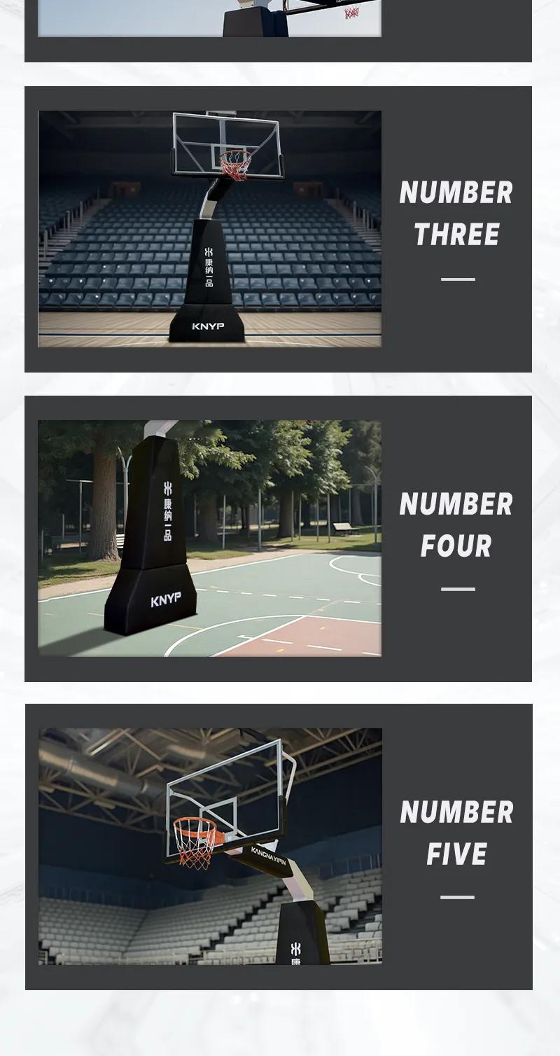 Versatile Basketball Stand and Underground Hoop for Competitive Play