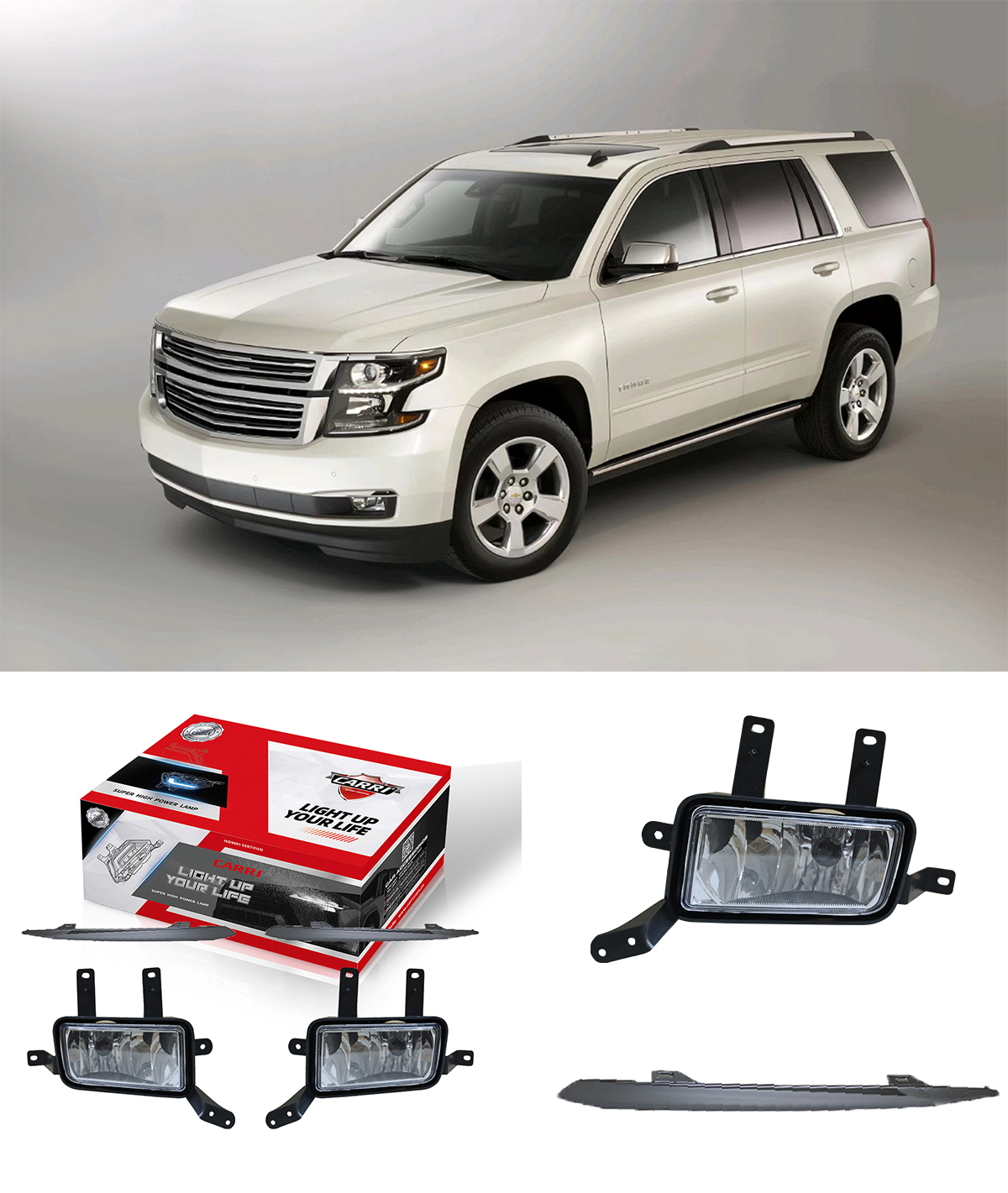 HALOGEN FOG LAMP FOR CHEVROLET TAHOE 2015-2020 #TB639CV