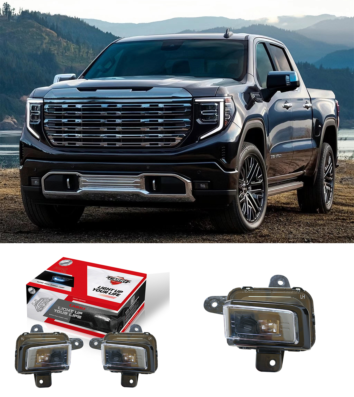 LED FOG LAMP FOR GMC SIERRA 1500 2022-ON #TB625GM-LED