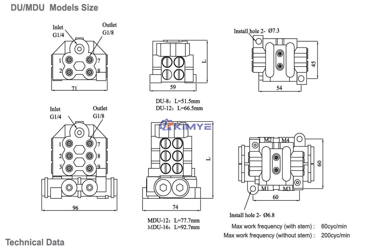 U-shaped integral distributor