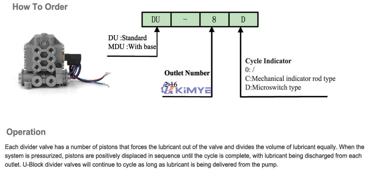 U-shaped integral distributor