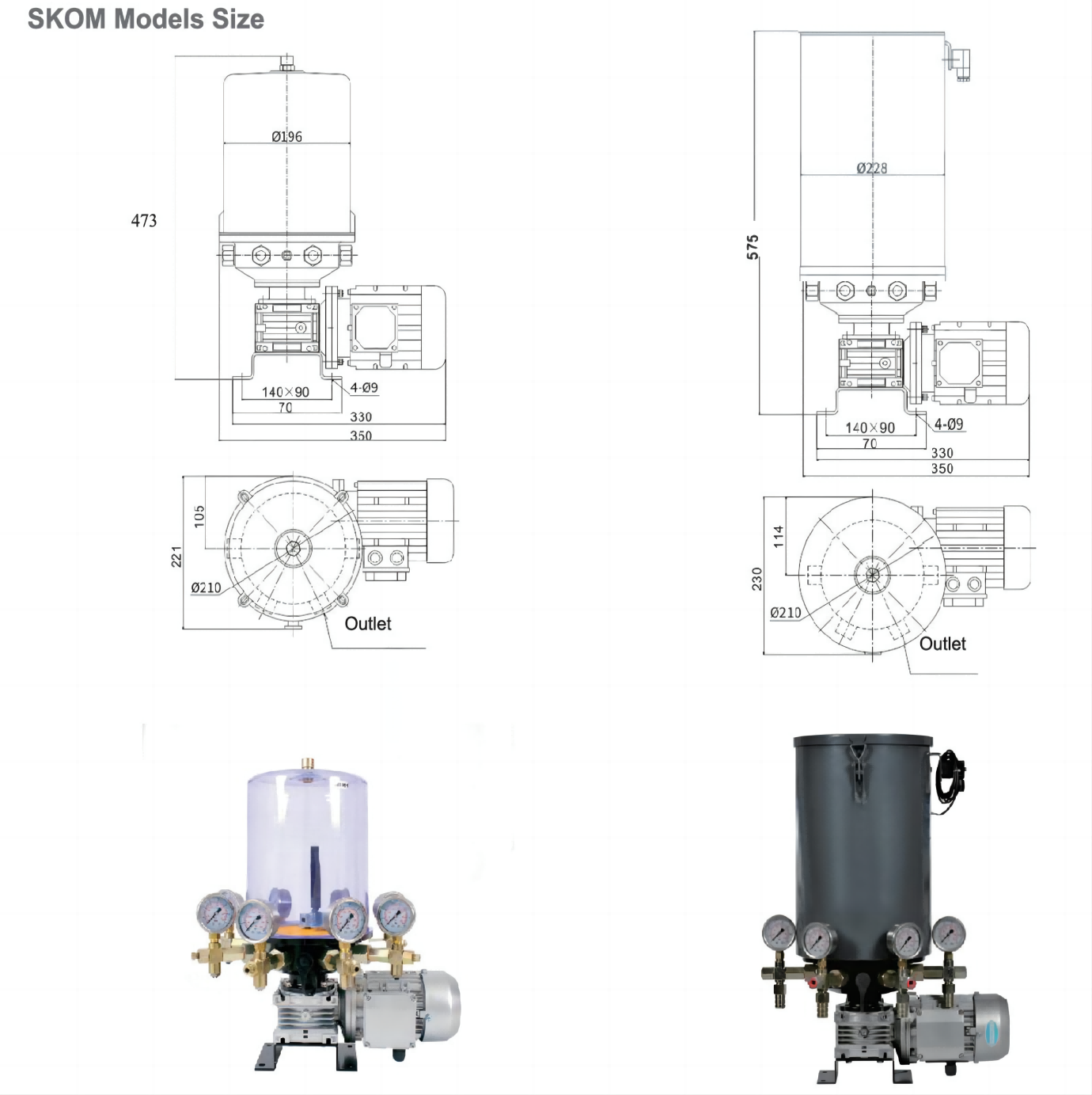 SKOM Electric lubrication pump