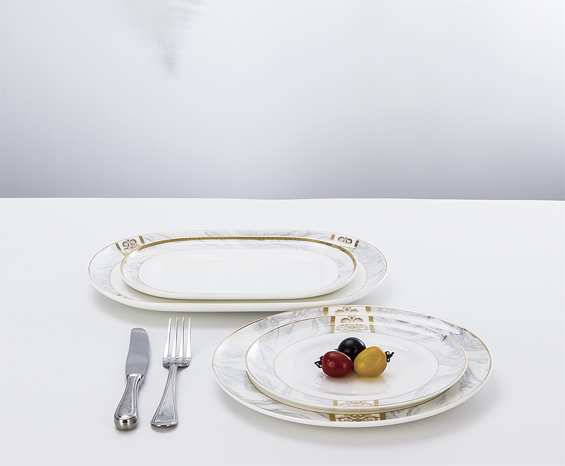 Xinyue marbel pattern dinnerware set