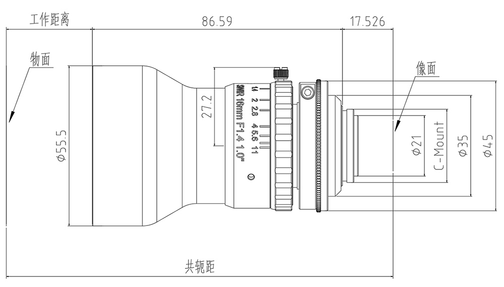 HS-GF5032C Infrared Lens/Lenses