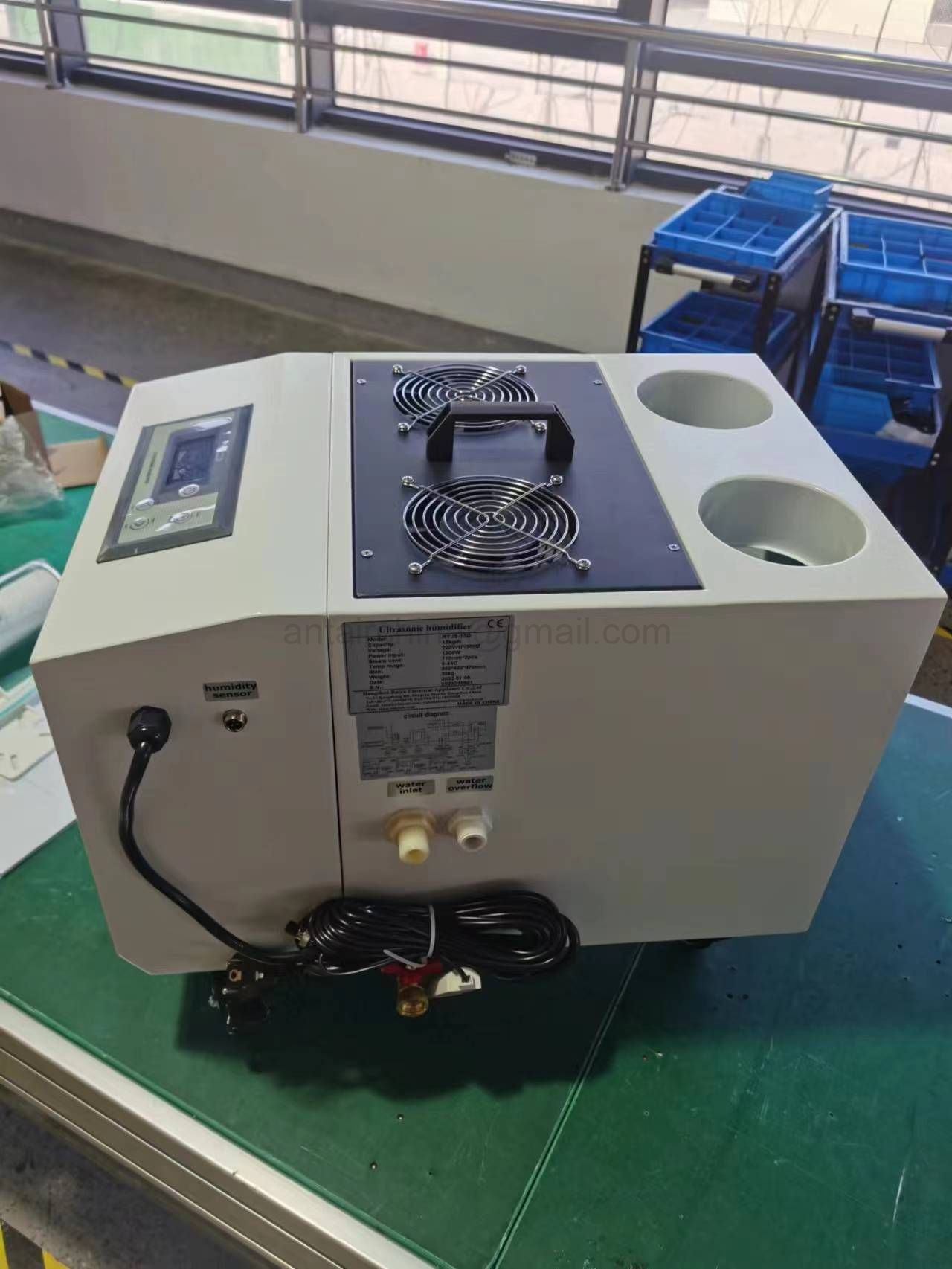Tipo industrial del humectador ultrasónico del aire 18L/H para el invernadero de la hilandería Tipo industrial del humectador ultrasónico del aire 18L/H para el invernadero de la hilandería