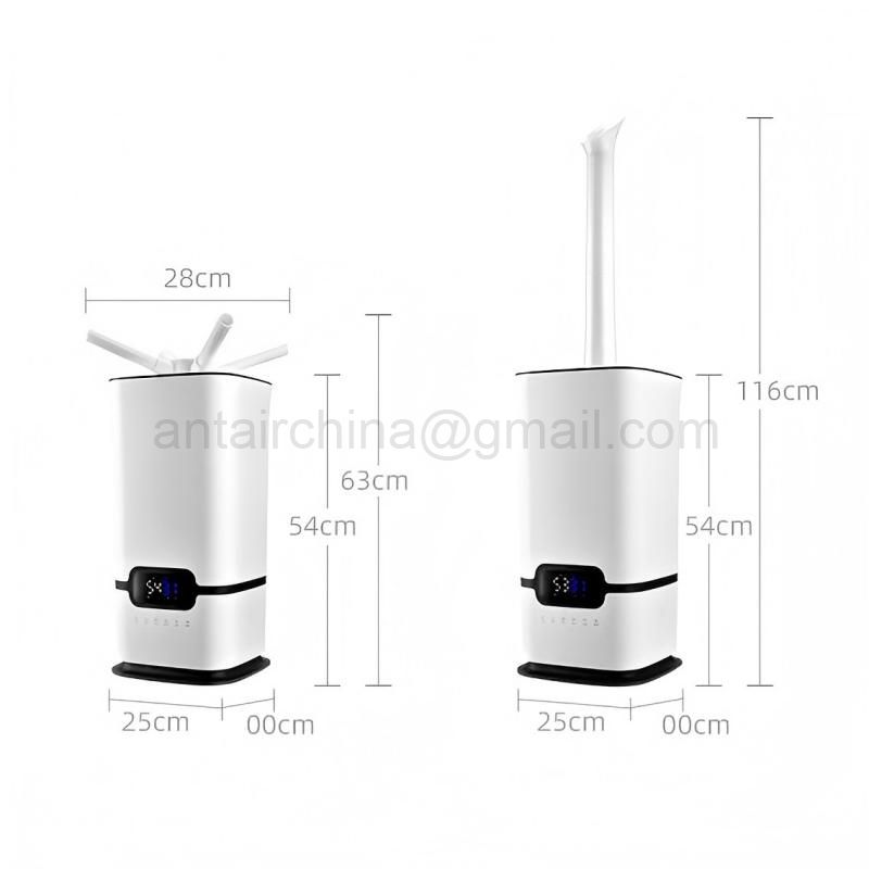 Humidificador ultrasónico inteligente portátil, tanque de agua de 16L