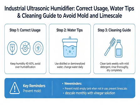 Consejos para el funcionamiento de un humidificador ultrasónico industrial