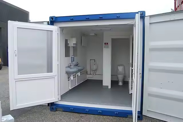 container mobile modular WC public toilet