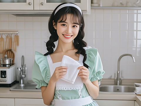What are the benefits of microfiber material towels for the home kitchen?