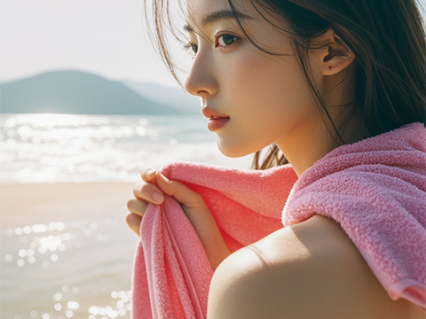What is the material of coral velvet towel?