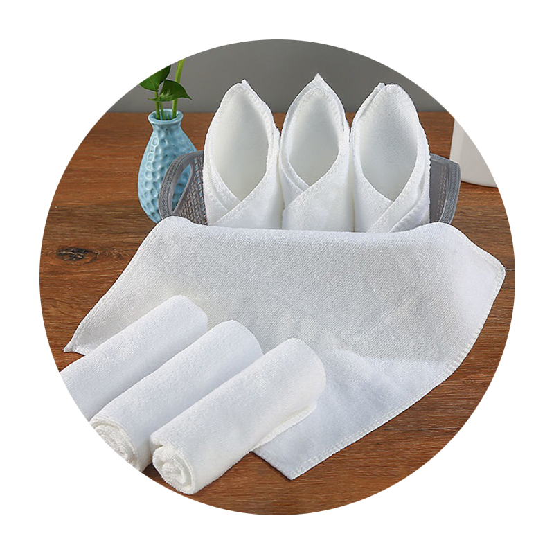 Microfiber Towel 30*30cm White Square Towel