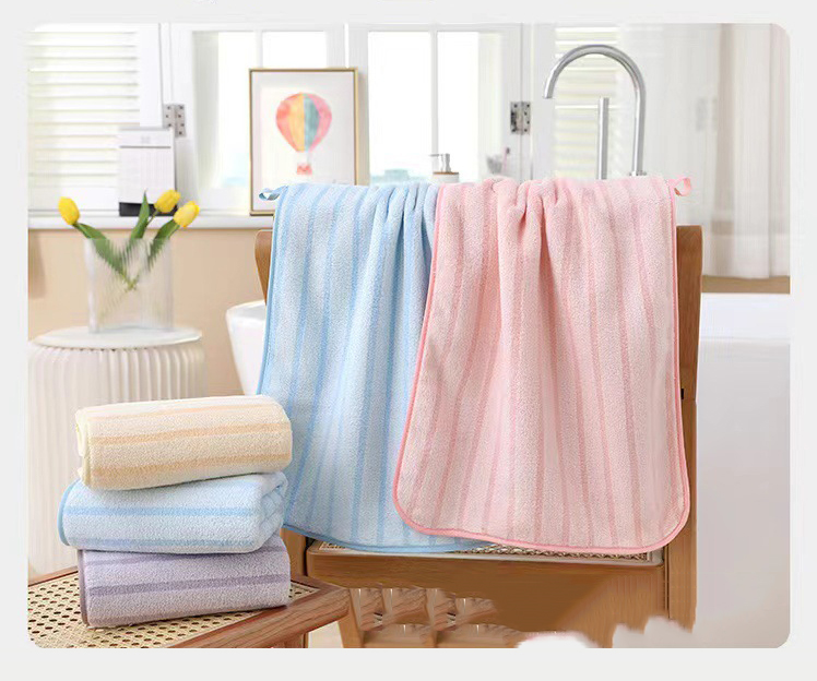 Rectangular Towel - Wide and Narrow Stripe Style