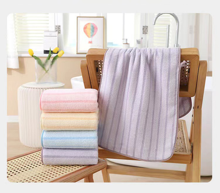 Rectangular Towel - Wide and Narrow Stripe Style