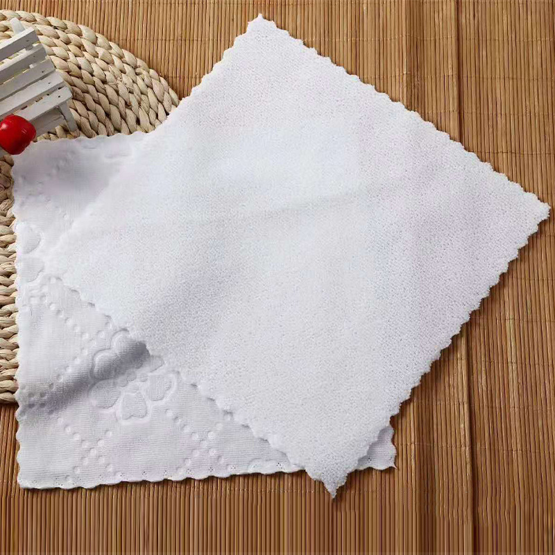 Microfiber Towel 30*30cm White Square Towel