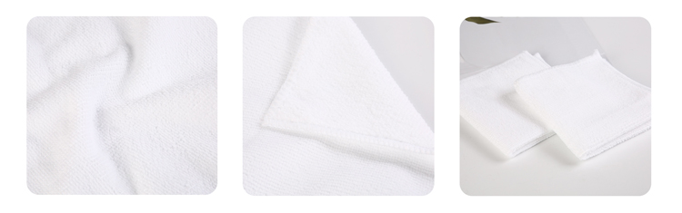 Microfiber Towel 30*30cm White Square Towel