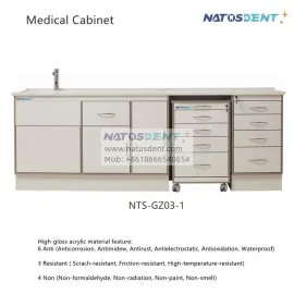 Gabinete médico personalizado material impermeável verde NTS-GZ03-1