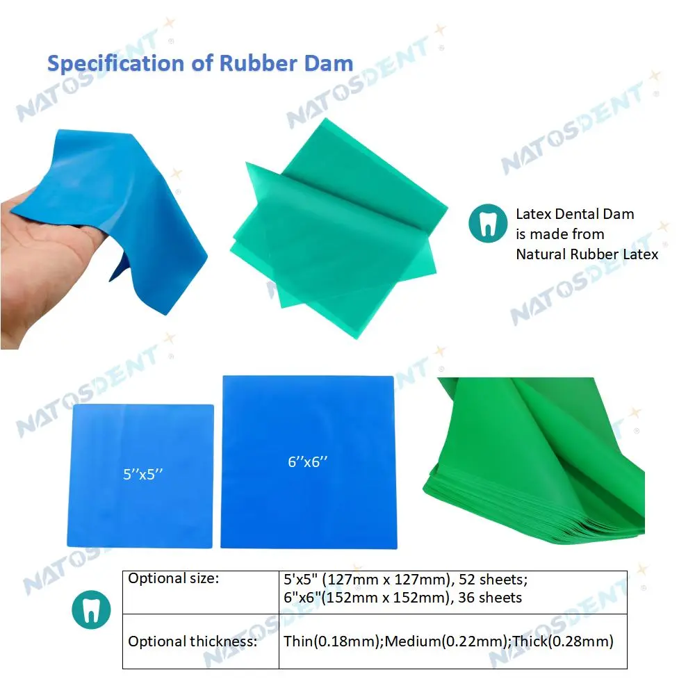 Dental Latex Rubber Dam Sheet